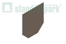 Заглушка торцевая стальная ЗЛВ-10.14.13-Б-ОС для лотка водоотводного бетонного 6101, Стандартпарк